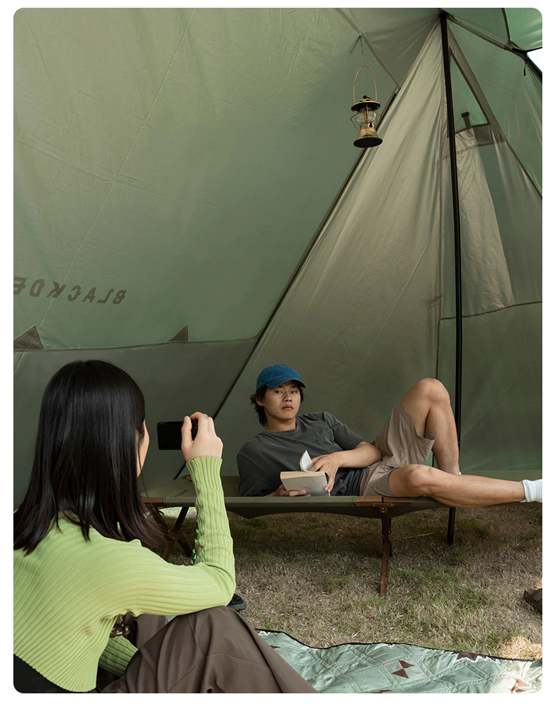 Cheap Goat Tents Blackdeer Shelter Tent Camping Silver Coated Big Tent Canopy Sunshade Rainproof Outdoor Camping Tarp   